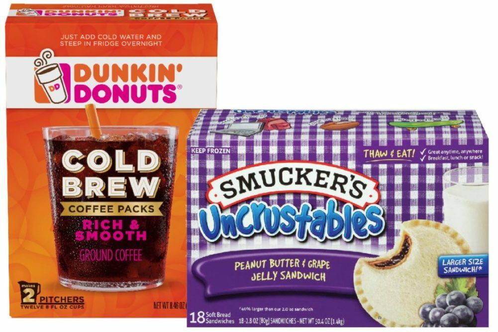 Smucker's coffee and Uncrustables