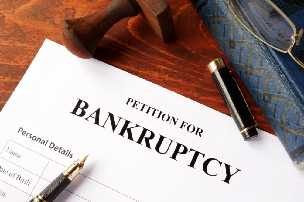 Petition of bankruptcy paperwork