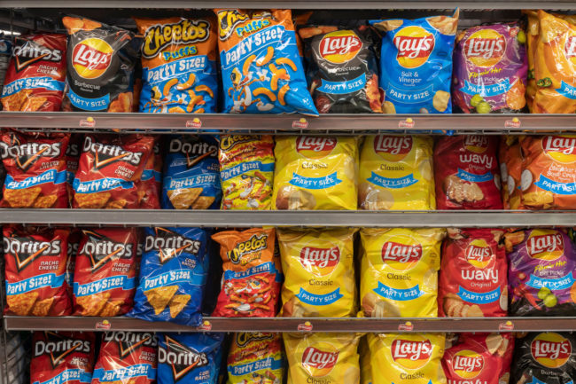 Frito-Lay chips in a grocery store
