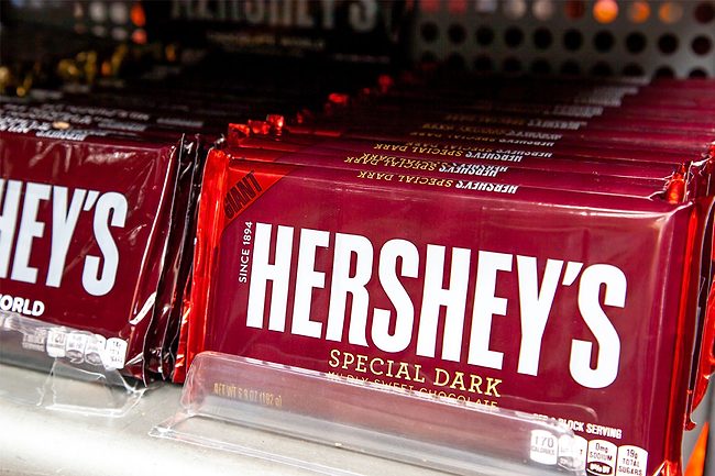 Hershey special dark chocolate bars