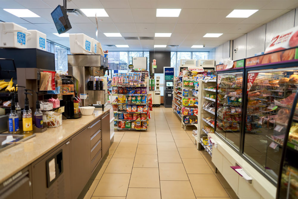 Inside of a 7/11 convenience store