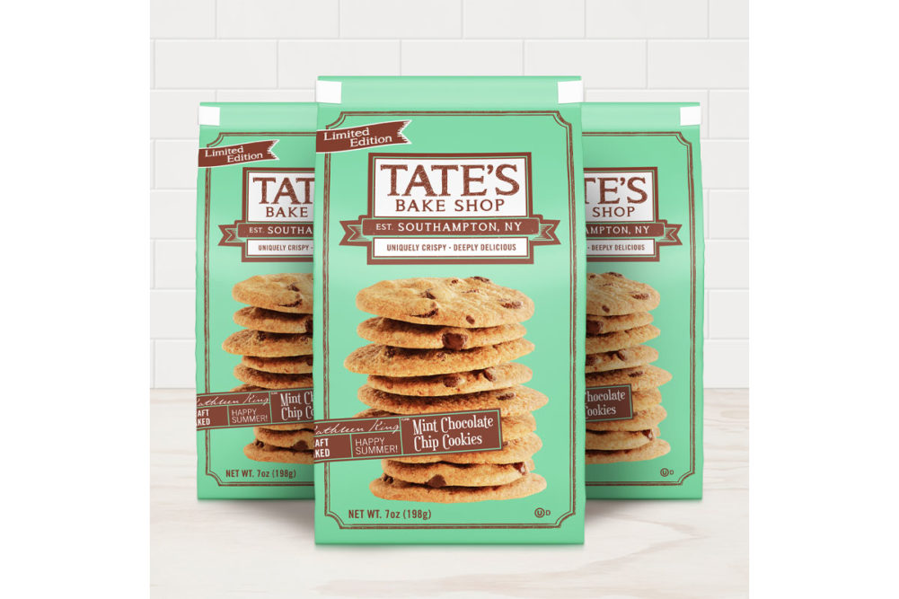 Tate's mint chocolate chip cookies