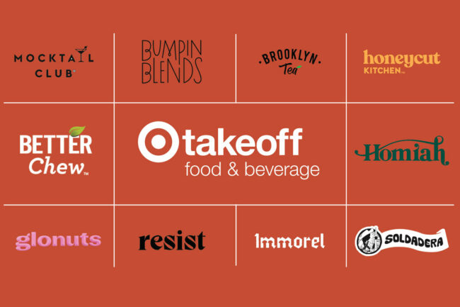 Target Takeoff brand logos