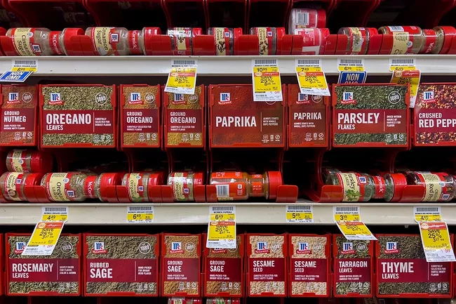 McCormick spices in a grocery store