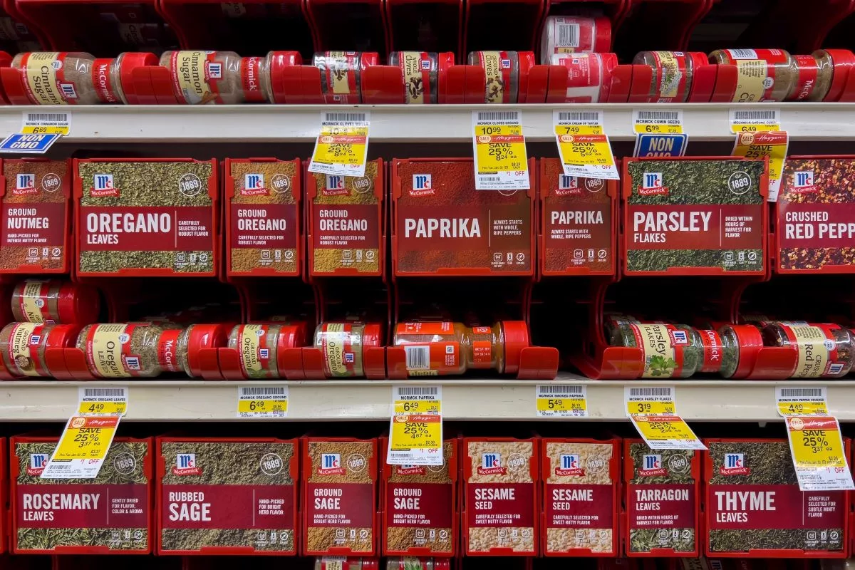 McCormick spices in a grocery store
