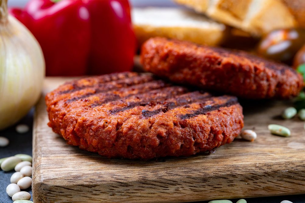 Grilled veggie burger