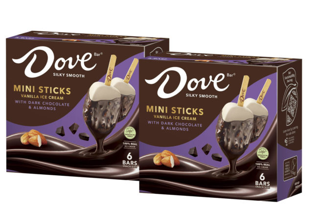 Mars' Dove ice cream bars