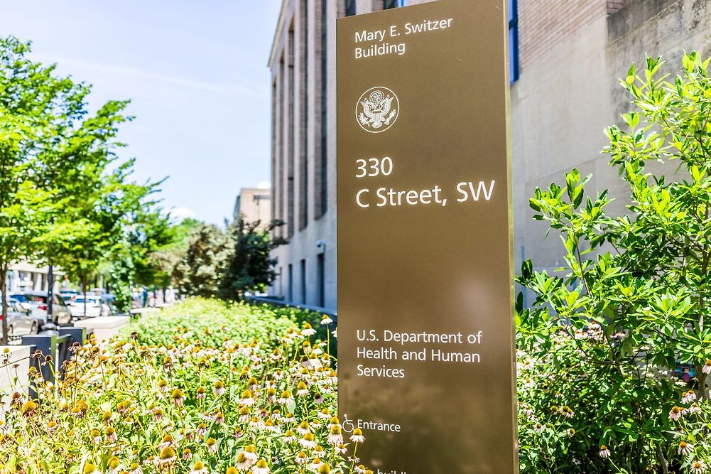 The Department of Health and Human Services building