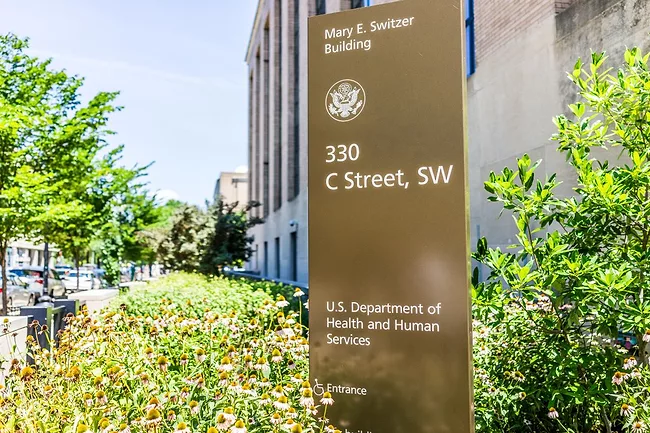 The Department of Health and Human Services building