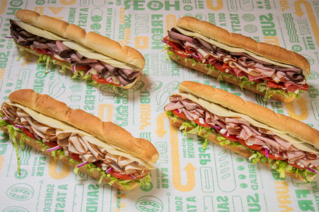 Subway sandwiches