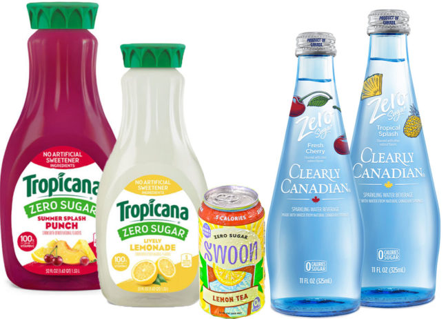 New products from Tropicana, Swoon and Clearly Canadian