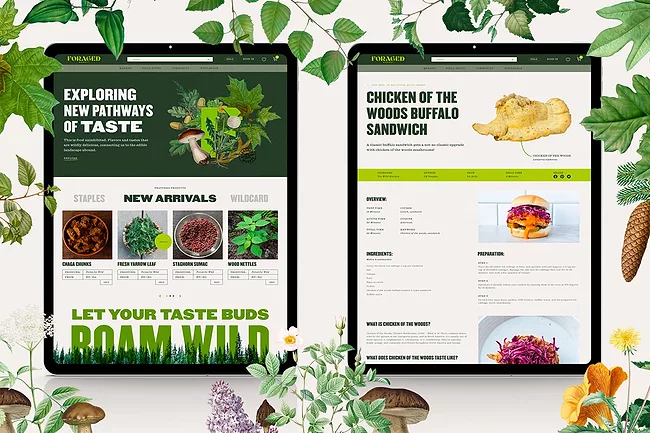 Foraged website