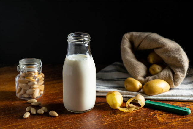 Homemade potato milk