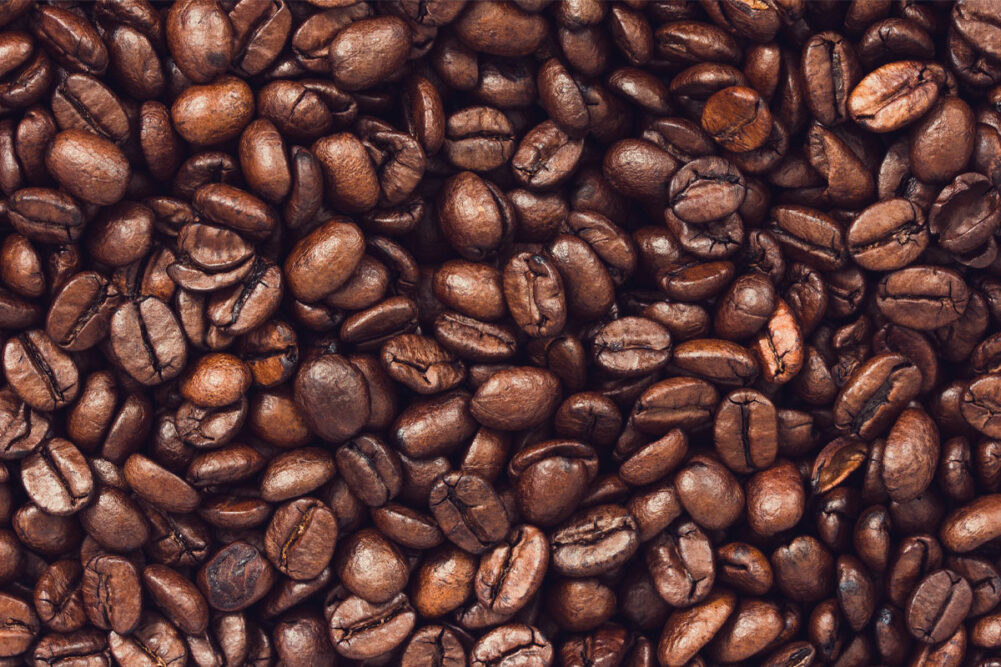 Roasted coffee beans