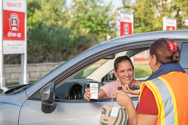 Target Starbucks drive-up