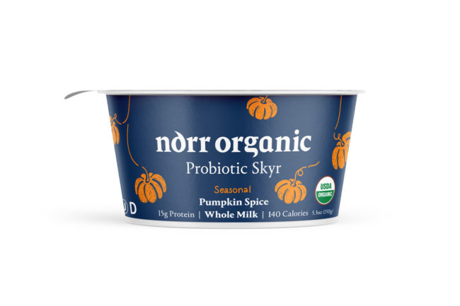 Norr Organic pumpkin spice skyr
