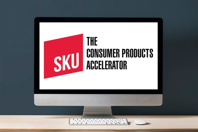 SKU logo on a computer