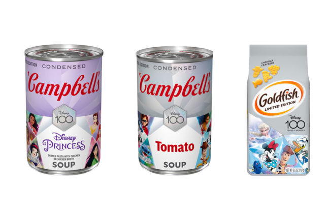 Disney and Campbell Soup products
