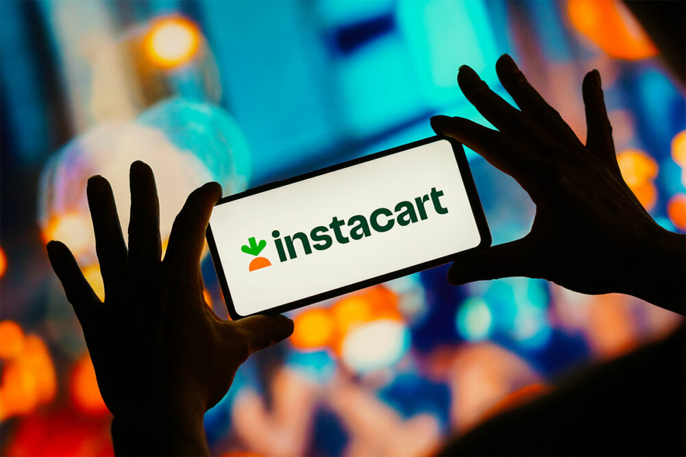 Instacart logo on smartphone