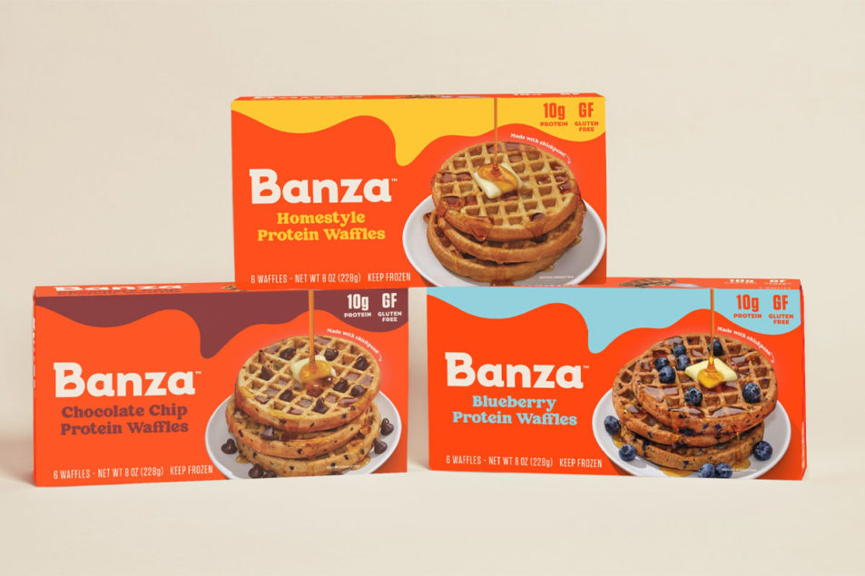 Banza debuts frozen waffles made with chickpeas