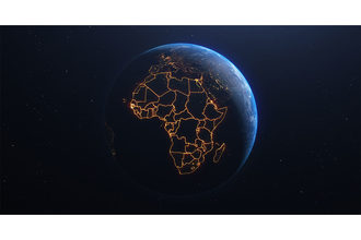 Africa from the globe