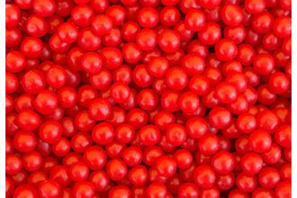 Red dyed candy