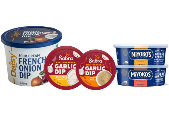New spreads and dips from Daisy, Sabra Dipping Company, LLC and Miyoko’s Creamery