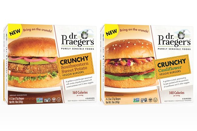 Dr Praegers crunchy vegetable burgers