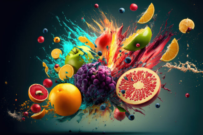 Fruit flavors exploding