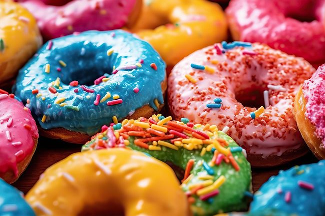 Colorful donuts