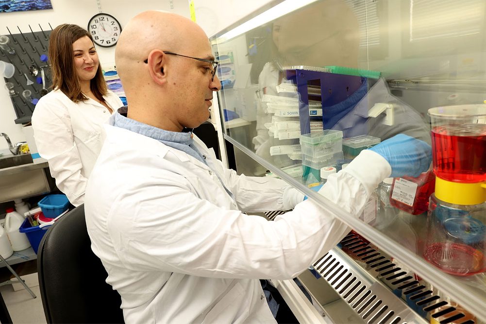 WandaFish scientists working in the lab