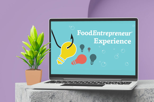 Food Entrepreneur Experience webinar on laptop