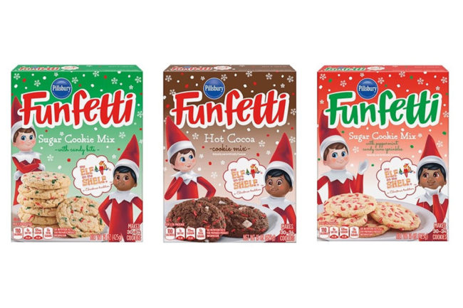 Elf on the Shelf Funfetti cookie mixes