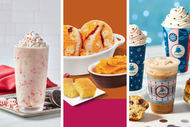 New products from Freddy’s Frozen Custard & Steakburgers, Baskin-Robbins and Caribou Coffee