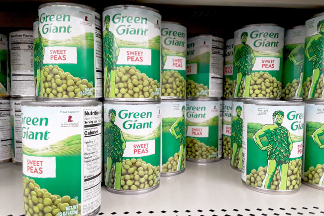 Green Giant canned sweet peas