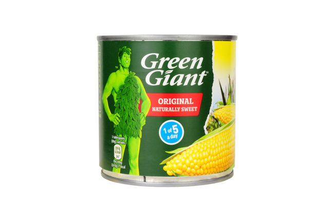Green Giant sweet corn can