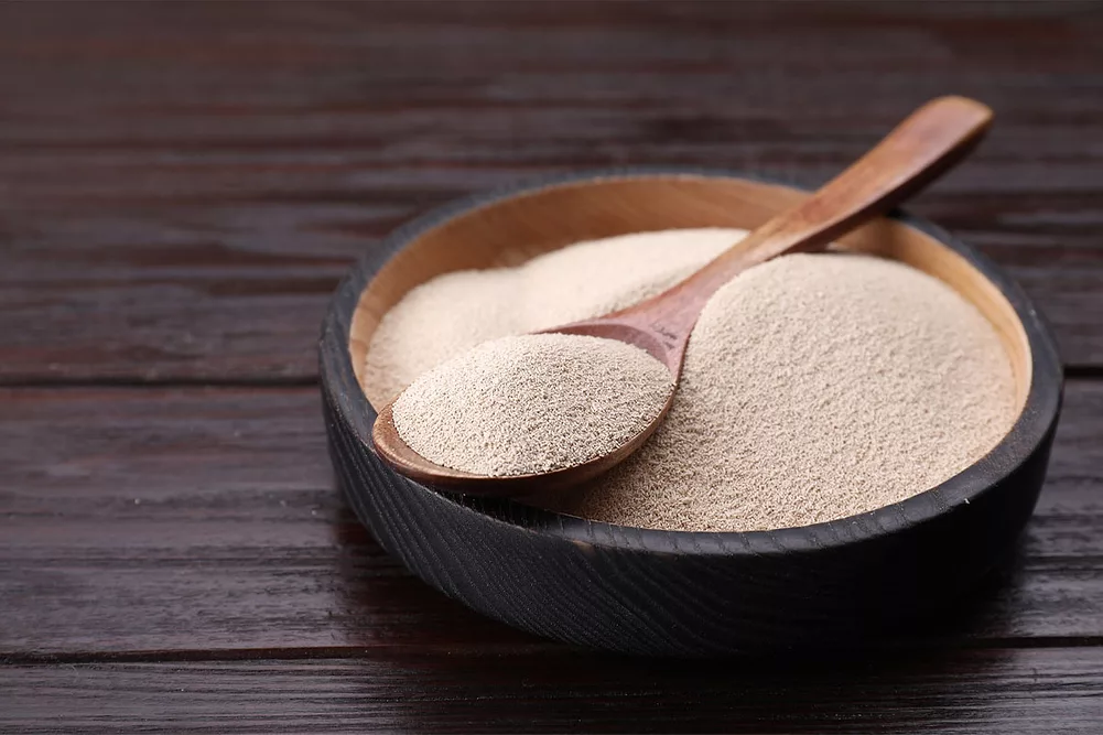 Yeast in a bowl