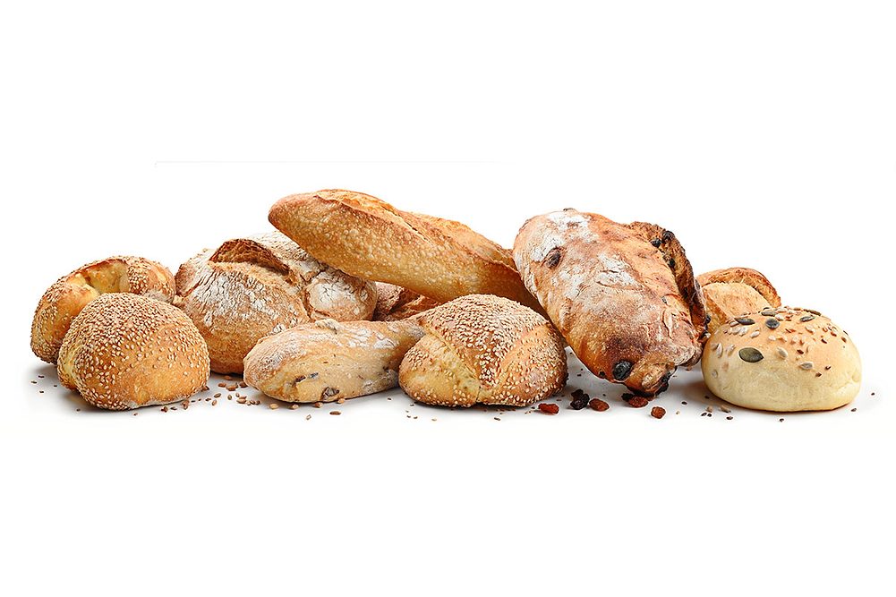 Various types of bread