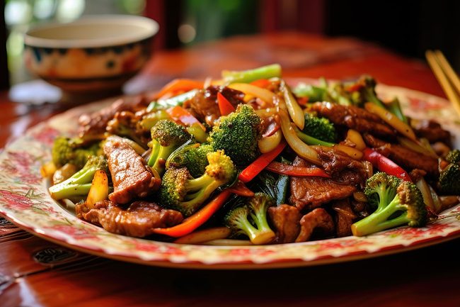 Seitan stir fry