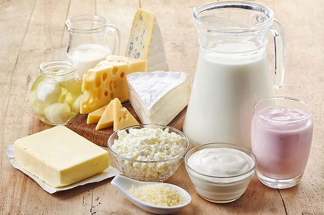 Different kinds of milk products