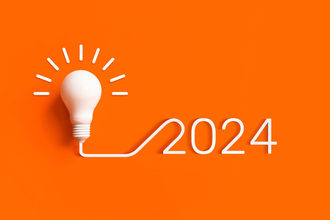 2024 graphic with a lightbulb