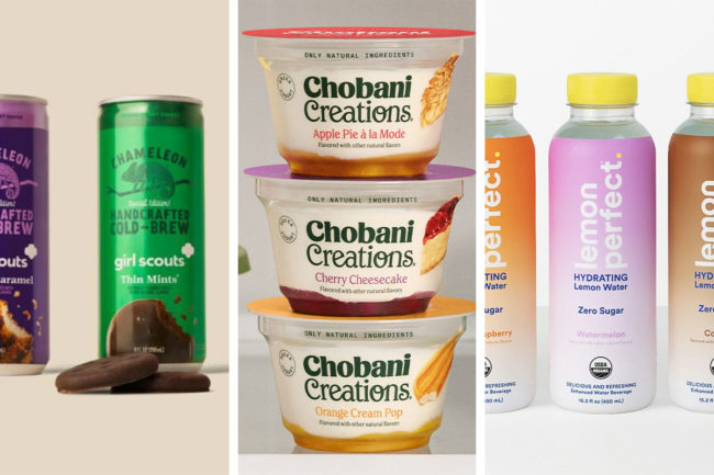 New products from Chameleon Organic Coffee, Chobani, LLC and Lemon Perfect
