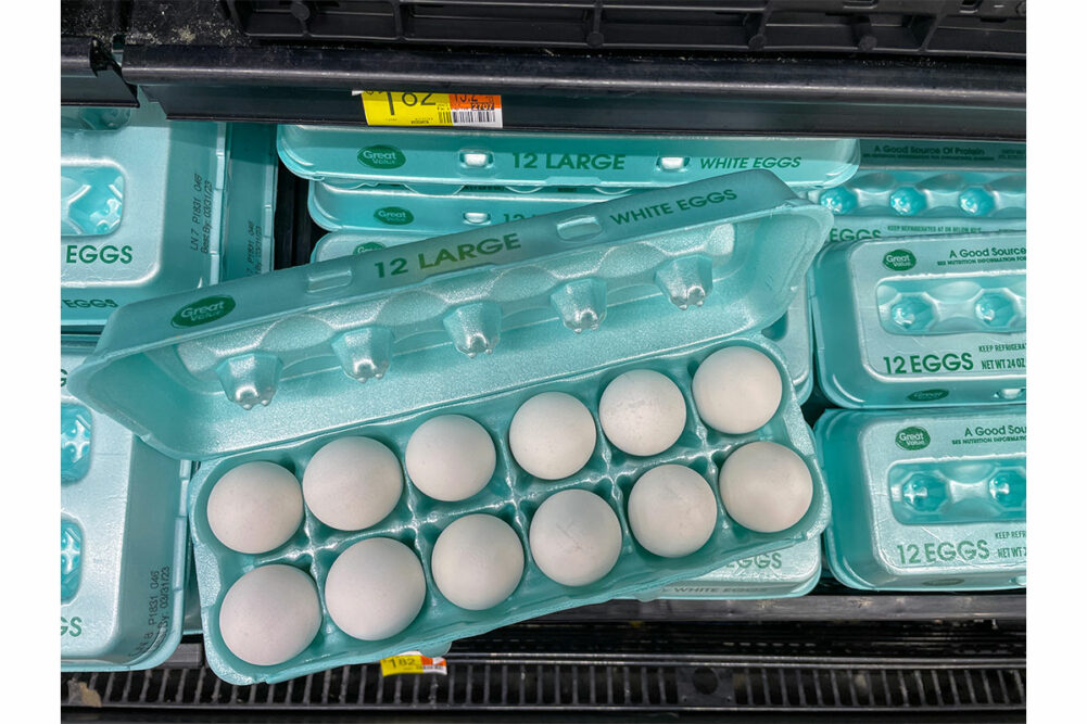 Eggs in cartons