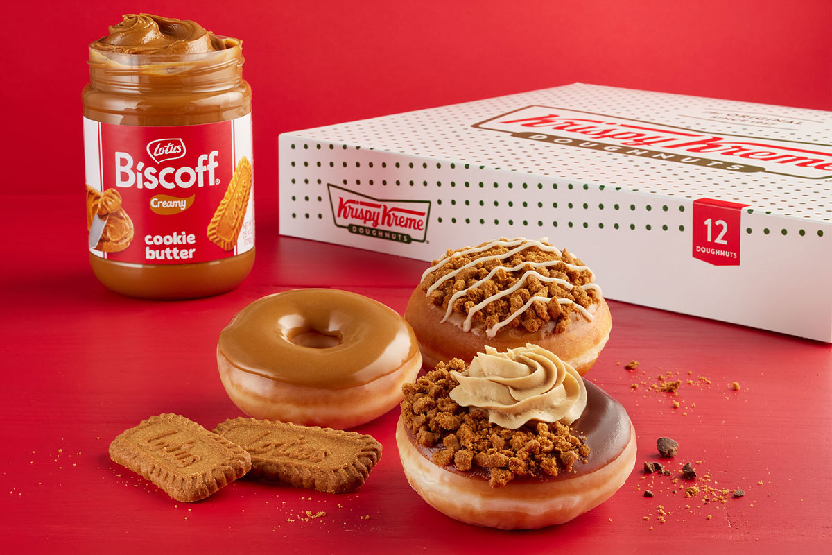 Krispy Kreme Biscoff donuts