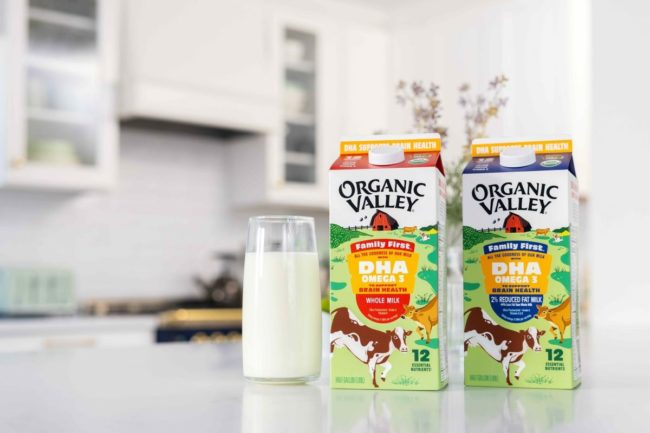 Organic Valley milk products