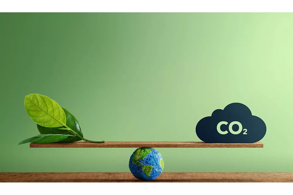 Carbon neutrality concept