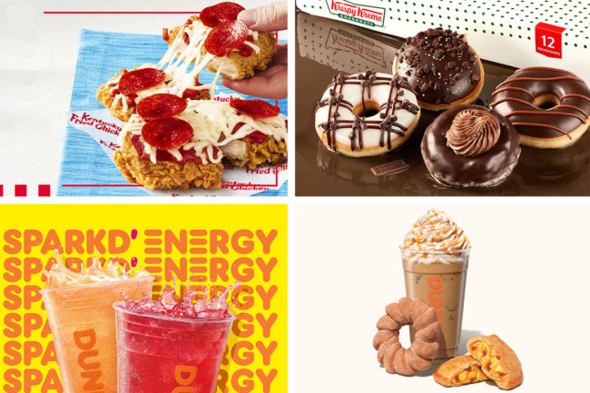 New products from KFC, Dunkin' and Krispy Kreme