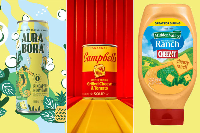 New products from Aura Bora, Campbell's and Hidden Valley Ranch