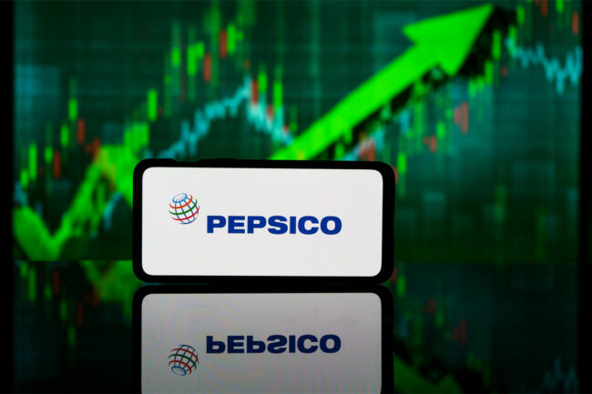 PepsiCo company on stock market concept