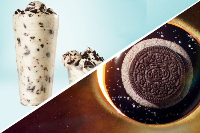 Oreo products from Krispy Kreme and Sonic